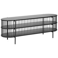 TV-MÖBEL Schwarz Birson - Schwarz, Holzwerkstoff (140/50/44cm) - Beliani
