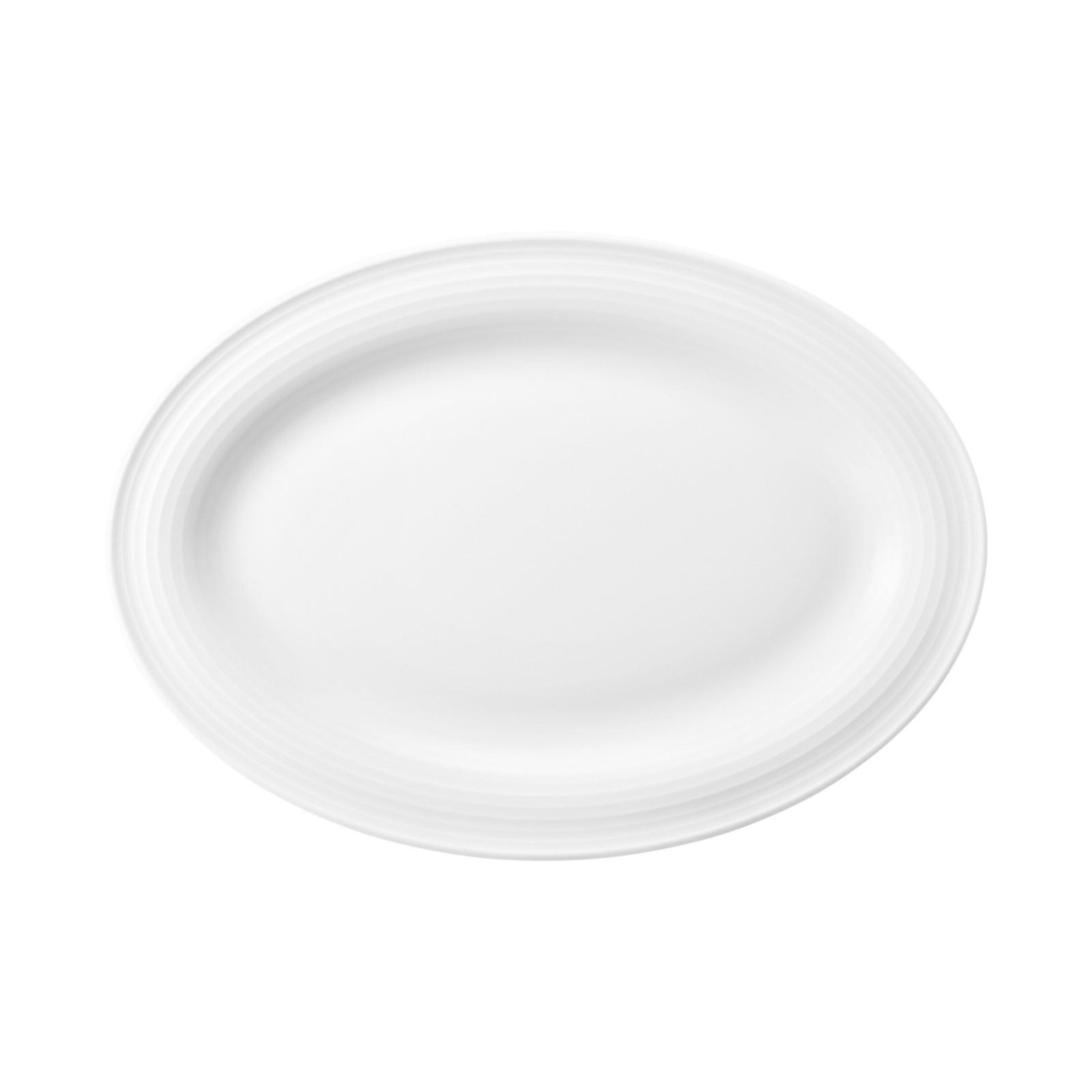 SERVIERPLATTE Beat weiß 25,4 x 18,1 cm - Weiß, Keramik (18.1/2.2/25.4cm) - Seltmann Weiden