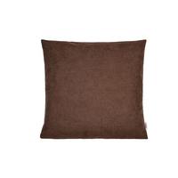 KISSENHÜLLE FarbTon Chenille-Haptik kaffee-braun 40/40 cm - Braun, Textil (40/40cm) - beties Heimtextil