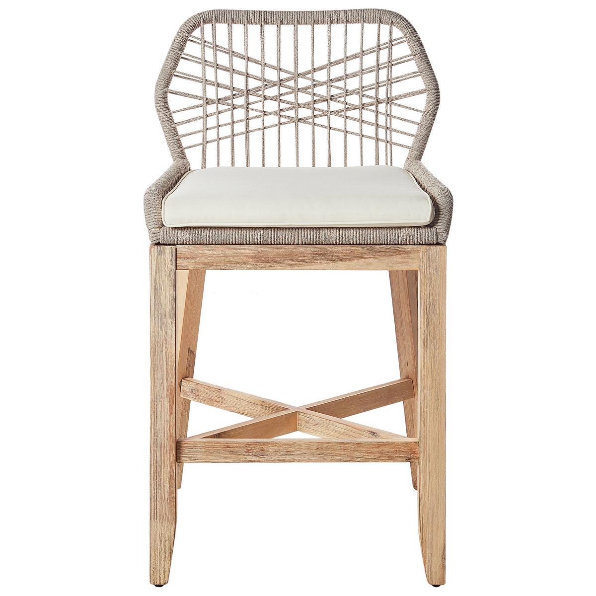 BISTRO-SET 2-Sitzer Heller Holzfarbton Talamone - Hellbraun/Beige, Holz - Beliani