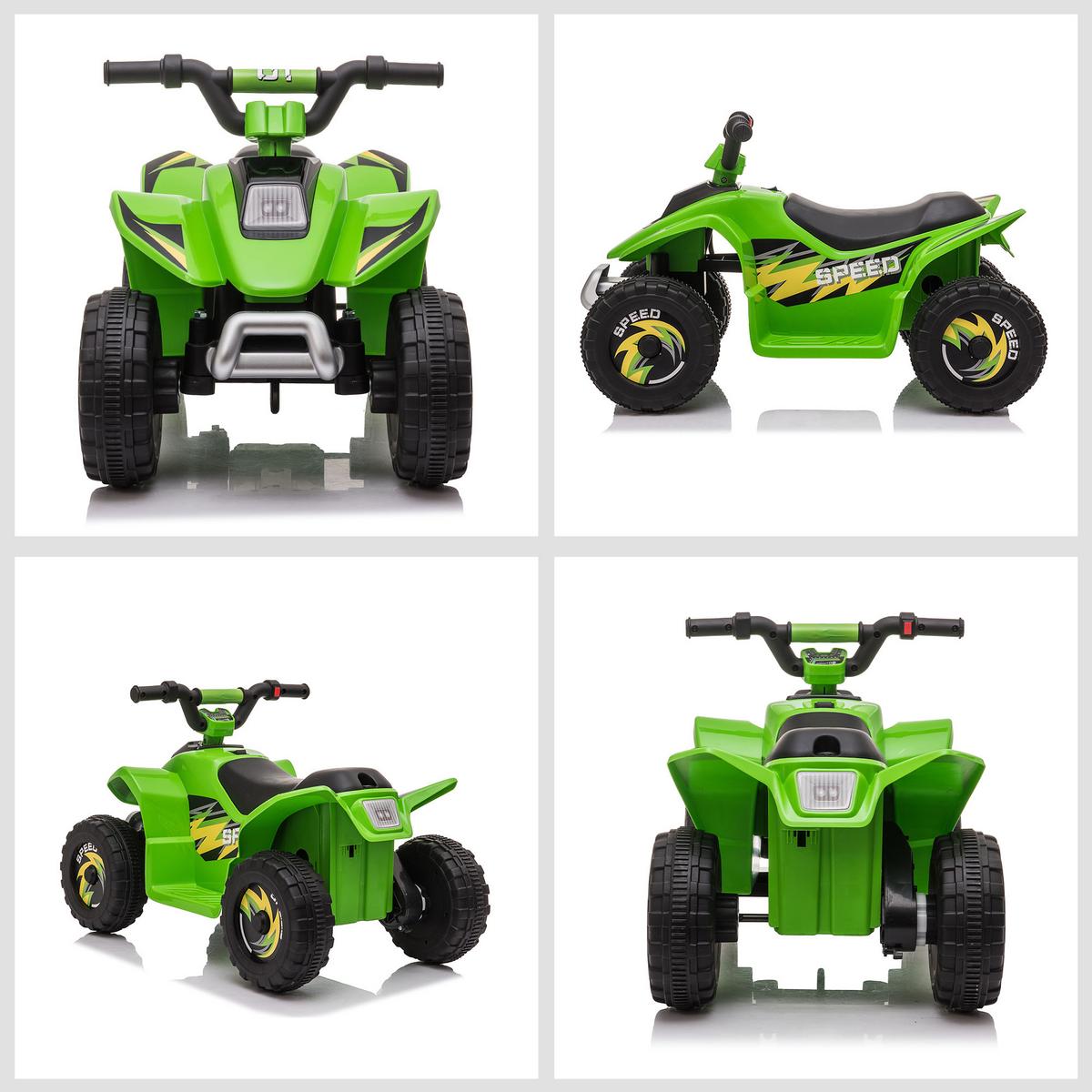 KINDER-ELEKTRO-QUAD Kunststoff Metall Grün - Grün, Kunststoff (72/40/45.5cm) - HOMCOM