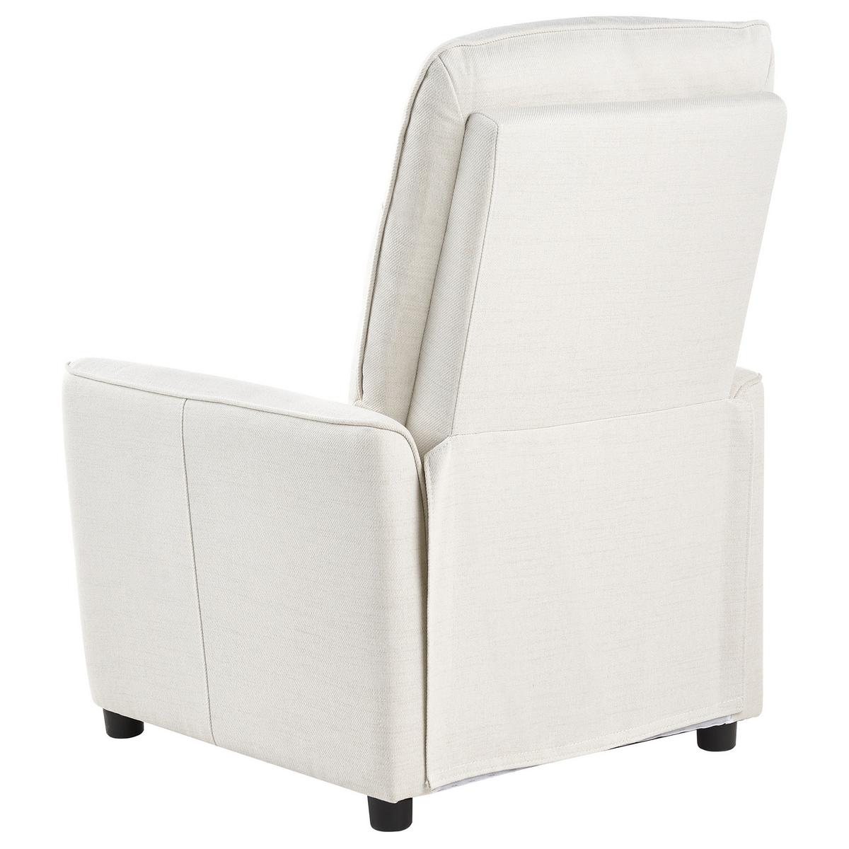 FERNSEHSESSEL Cremeweiß Sande - Schwarz/Weiß, Textil (76/102/83cm) - Beliani