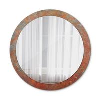 SPIEGEL Ø90 cm Rund mit Aufdruck - Orange, Glas (90/90/0.4cm) - TULUP