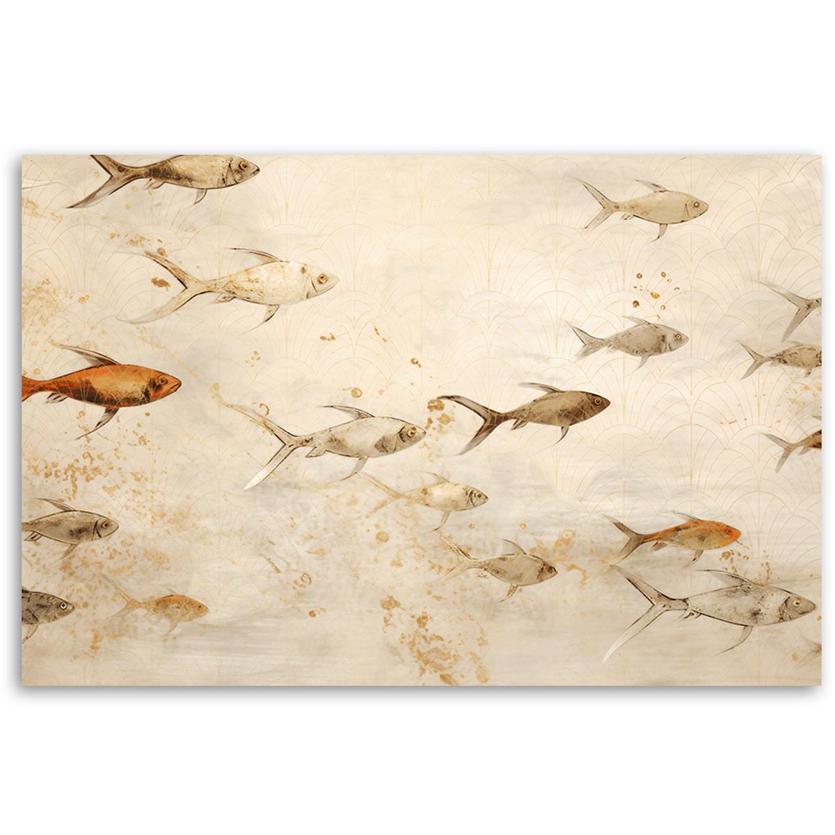 KUNSTDRUCK Beige 100/70 cm - Beige, Textil (100/70cm) - KUNSTLOFT