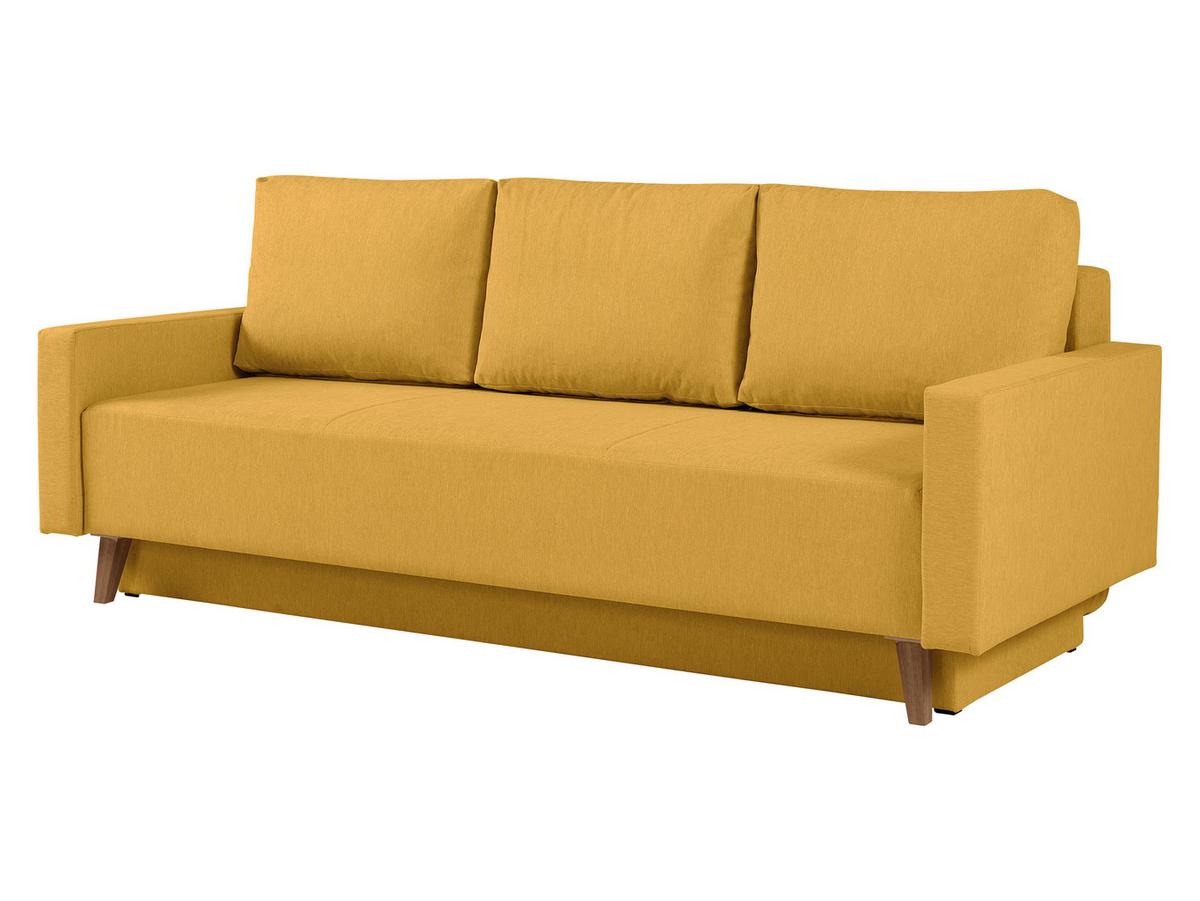 SCHLAFSOFA Oviedo - Gelb, Holz/Kunststoff (215/86/95cm) - MIRJAN24