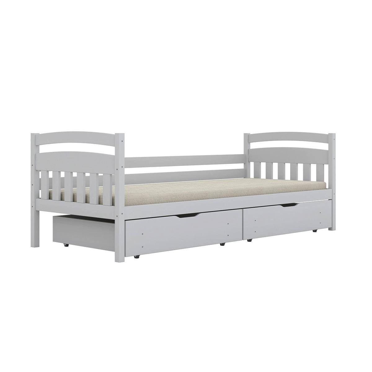 BETT 90/200 Tosia Weiß - Weiß, Holz (90/200cm) - Petits-meubles