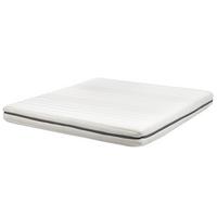 SCHAUMMATRATZE H2/3 Mittel 180/200 cm Enchant - Weiß, Textil (180/200cm) - Beliani
