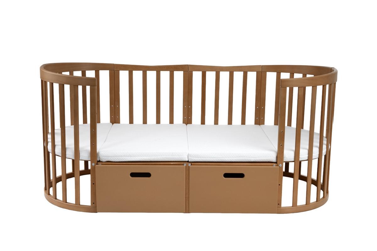 BABY Bett-Schublade - Braun, Holz - waldin