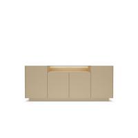 KOMMODE PORTA 203/83/39,5cm mit Schubladen 4 Türen Beige - Eichefarben/Beige, Holzwerkstoff (203/83/39.5cm) - MASSENO