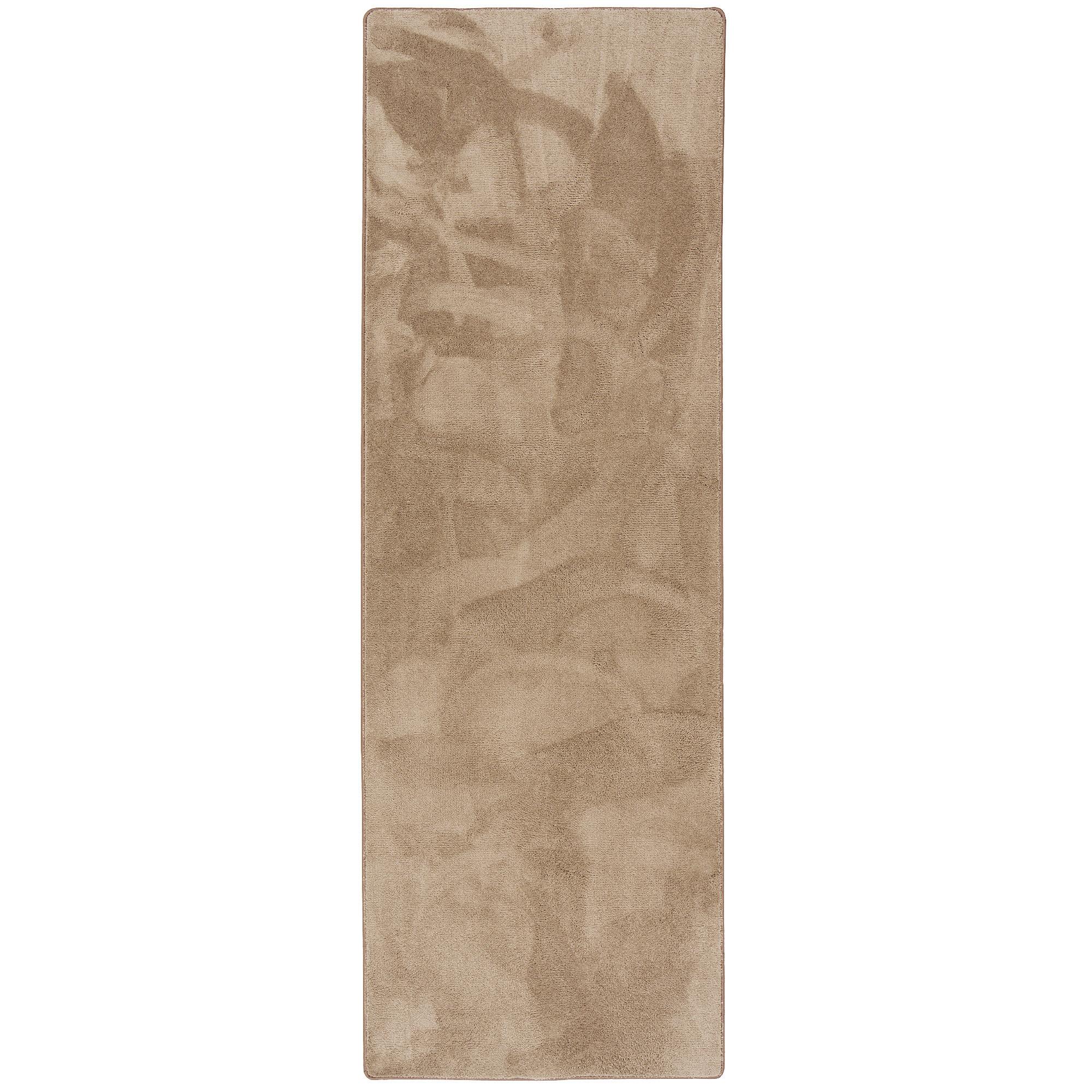 LUXUS SUPER SOFT HOCHFLOR LANGFLOR TEPPICH LÄUFER DELUXE - Taupe, Textil (100/300cm) - Snapstyle