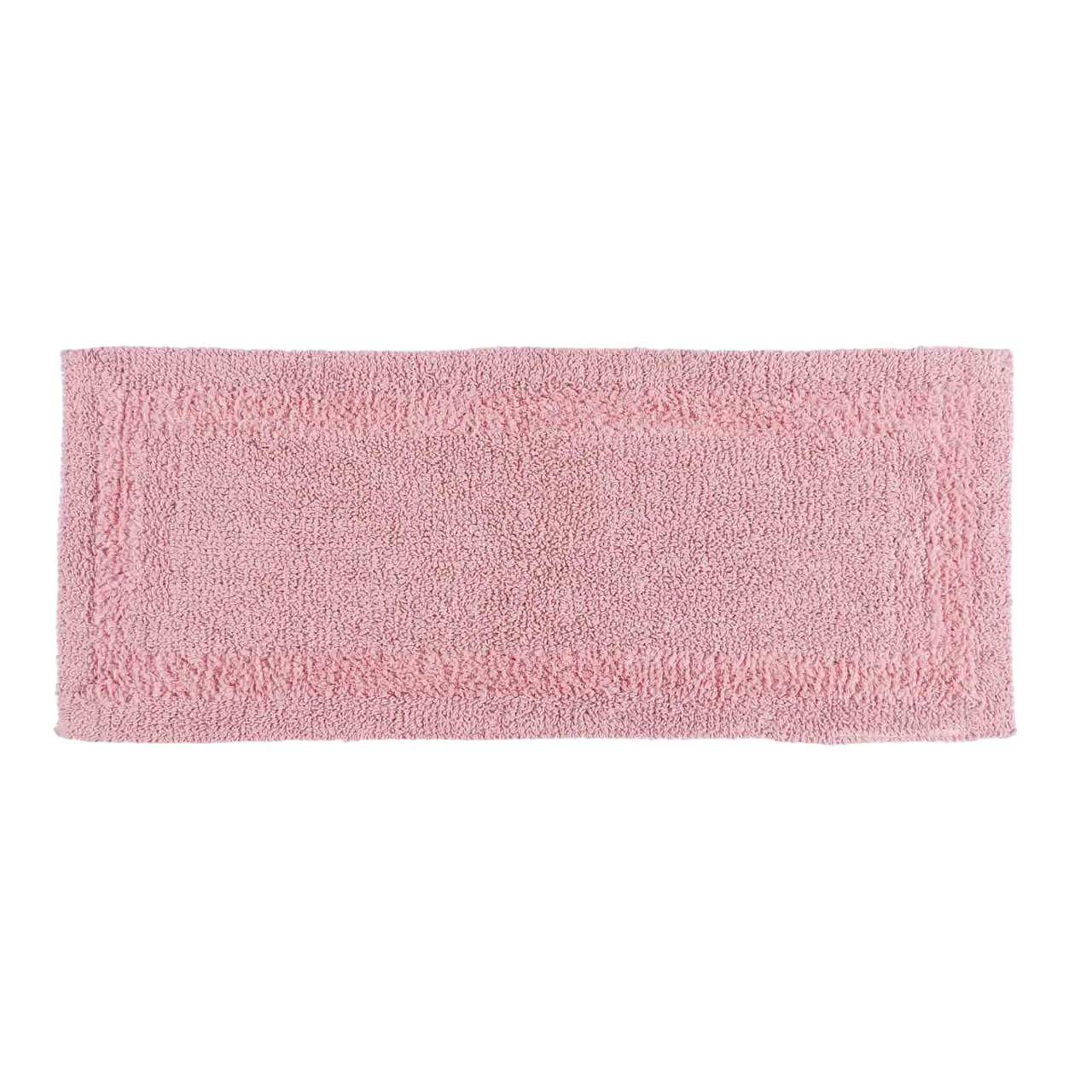 BADEMATTE 40/100 cm, 100% Baumwolle, wendbar - Rosa, Textil (40/100cm) - Homescapes