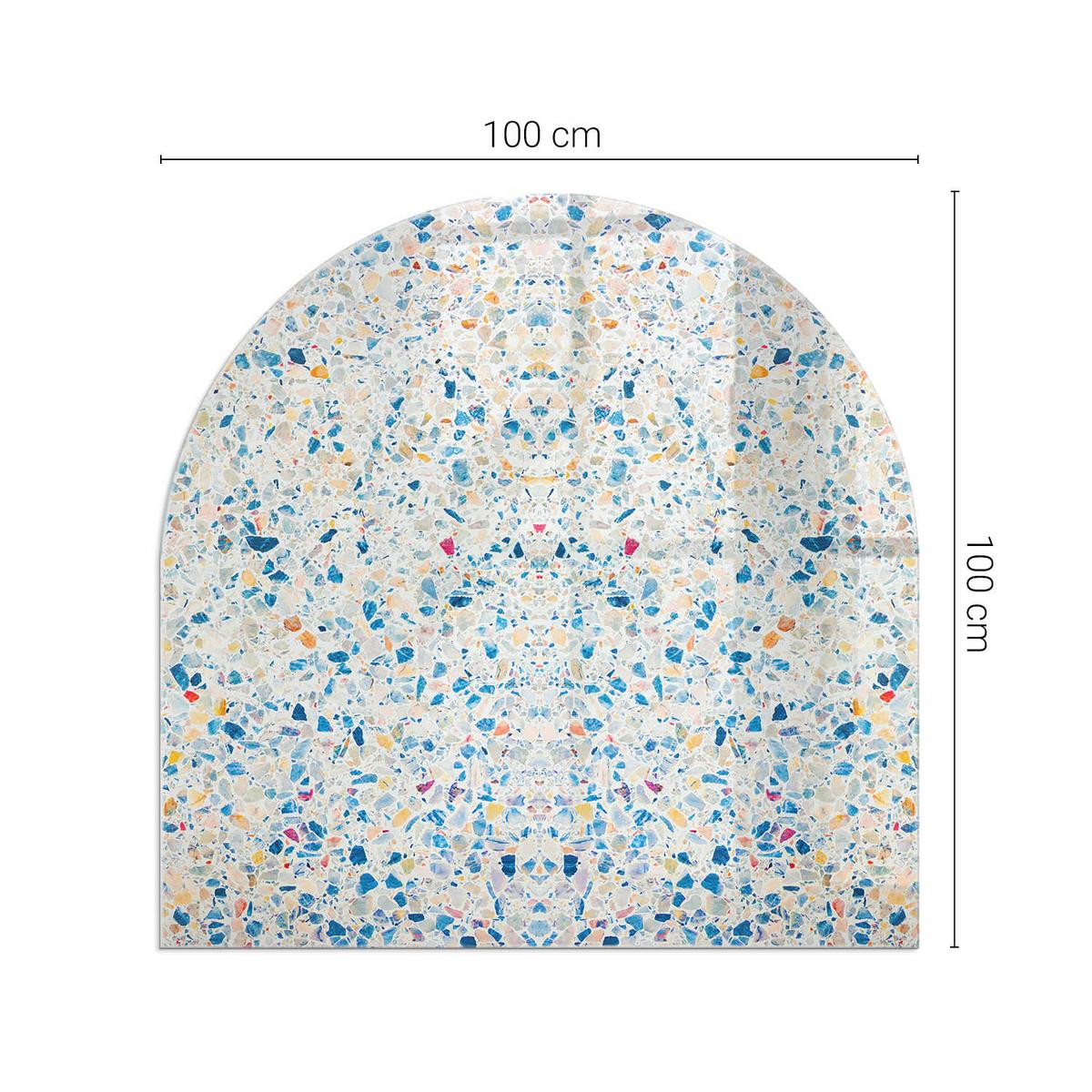 GLASPLATTE für Kamin 100x100 cm - Weiß, Glas (100/100/0.4cm) - TULUP