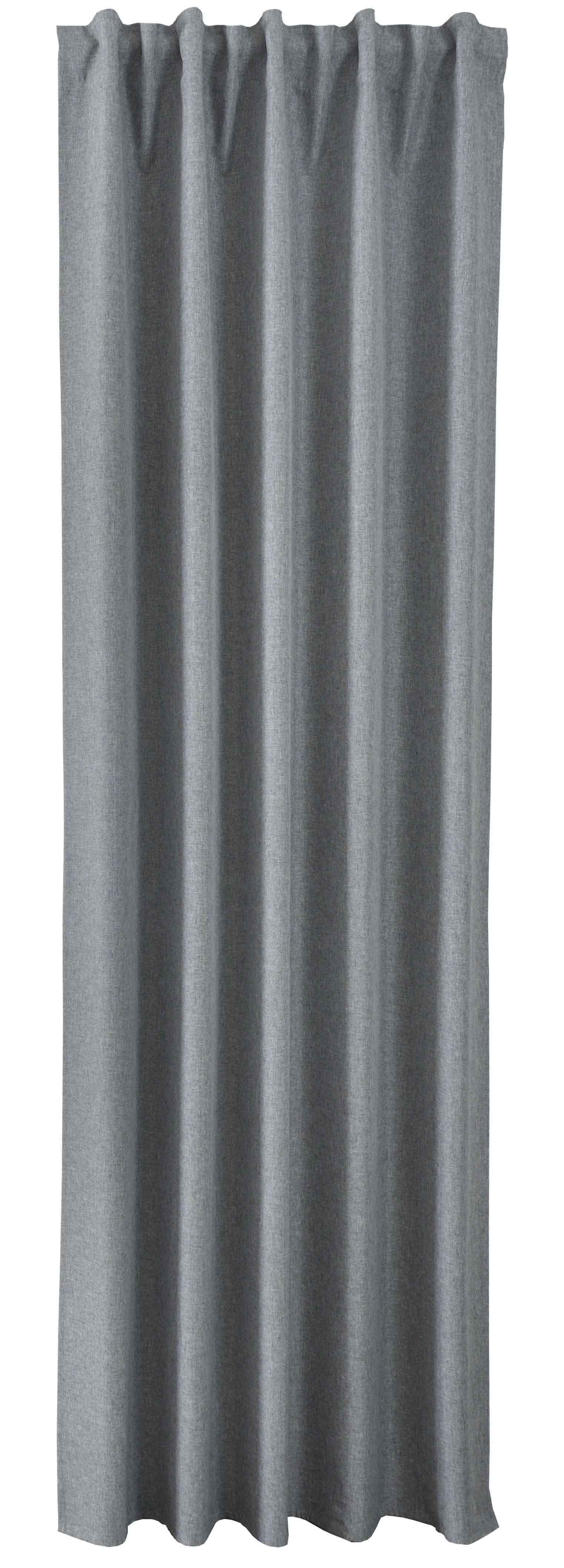 VORHANG BOSTON DARK HxB 245x140 cm Grau - Grau, Textil (140/245cm) - Gardinenbox