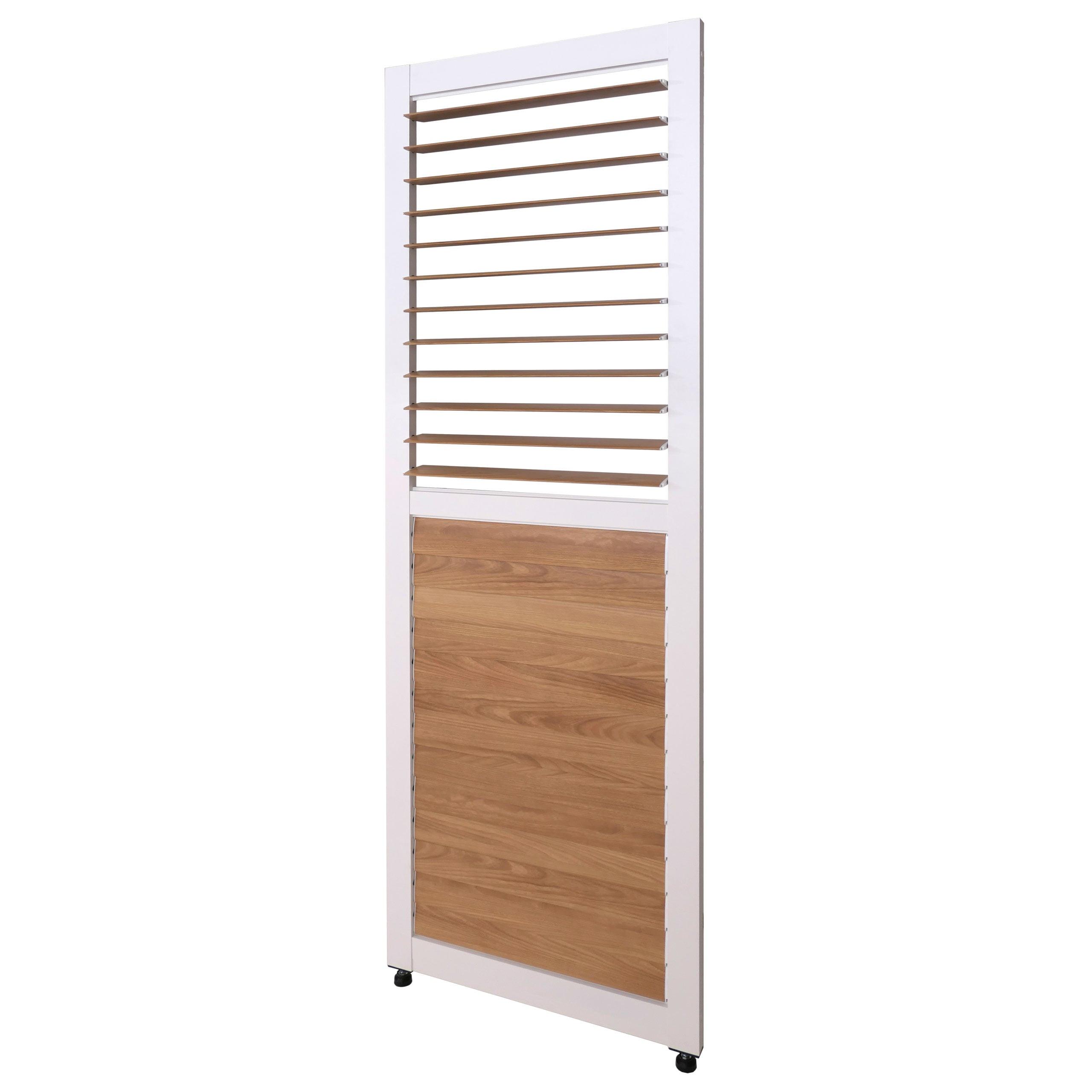 LAMELLENWAND FÜR PERGOLA Weiß - Weiß, Metall (68/220/3cm) - MCW