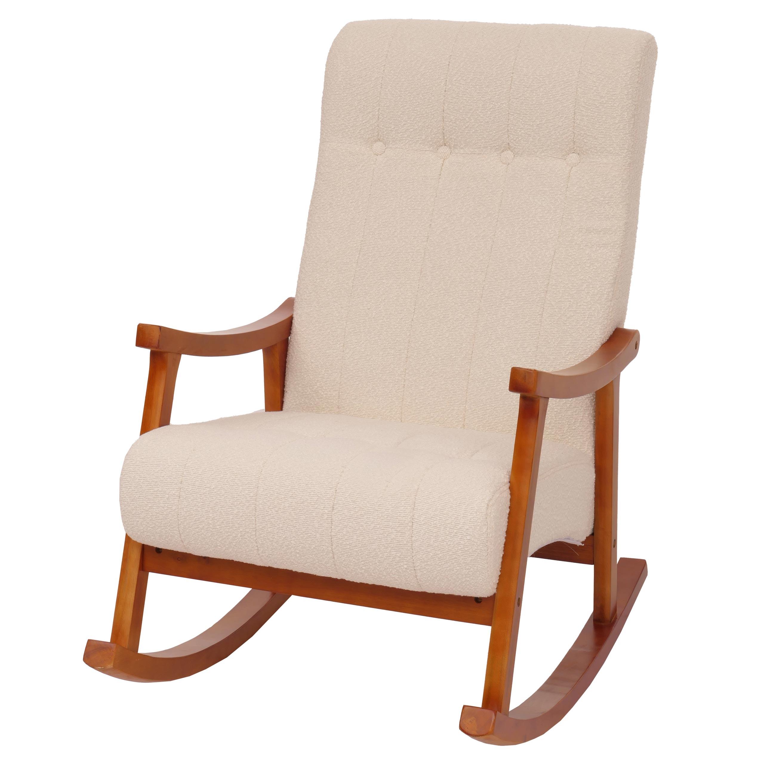 SCHAUKELSTUHL Cremeweiß - Creme/Weiß, Textil (64/97/85cm) - MCW