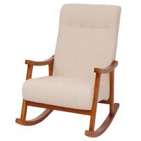 SCHAUKELSTUHL Cremeweiß - Creme/Weiß, Textil (64/97/85cm) - MCW