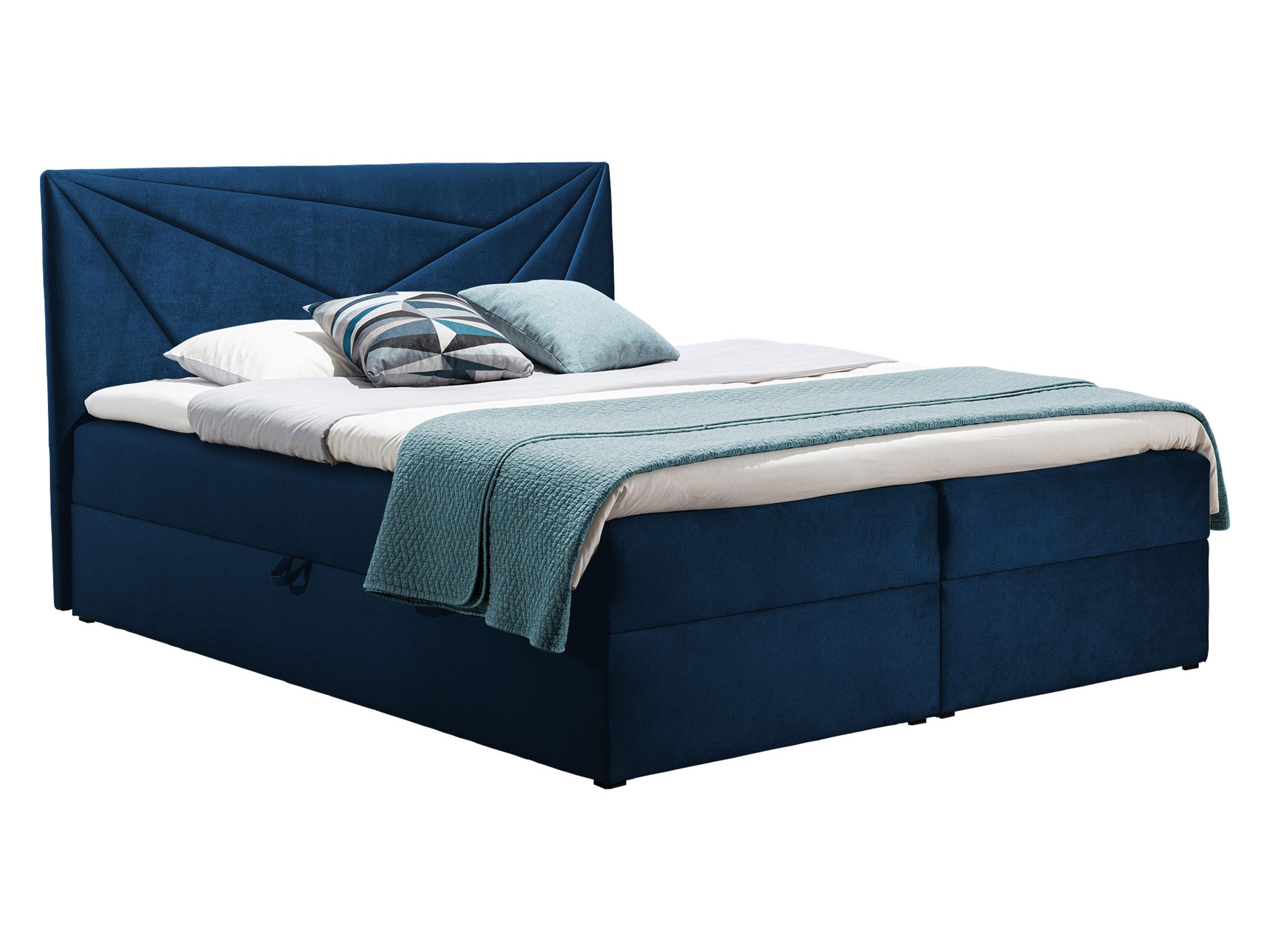 BOXBETT Top 5 - H3 - Blau, Holz (180/200cm) - MIRJAN24