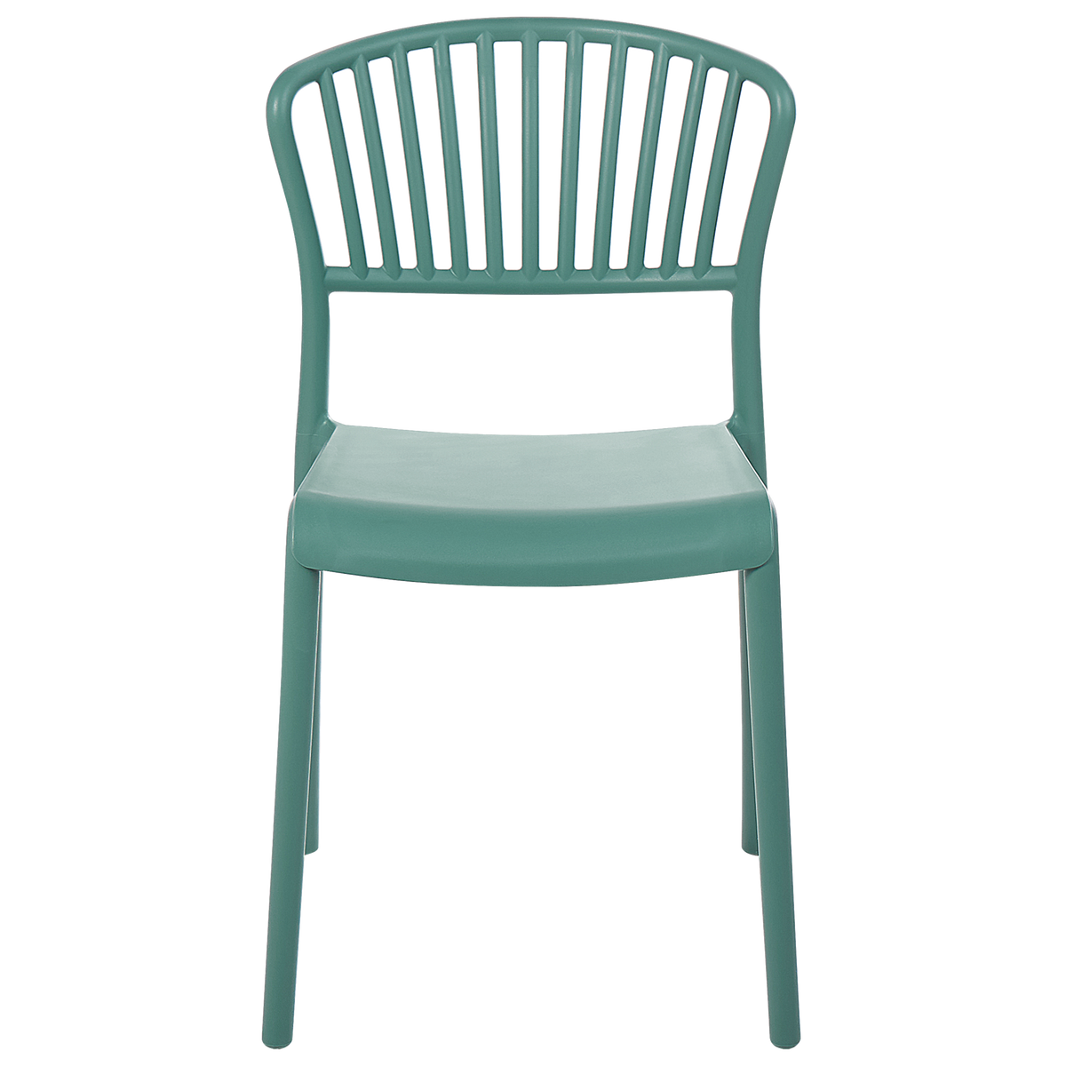GARTENSTÜHLE 4er-Set Kunststoff grün Gela - Grün, Kunststoff (45/78/50cm) - Beliani