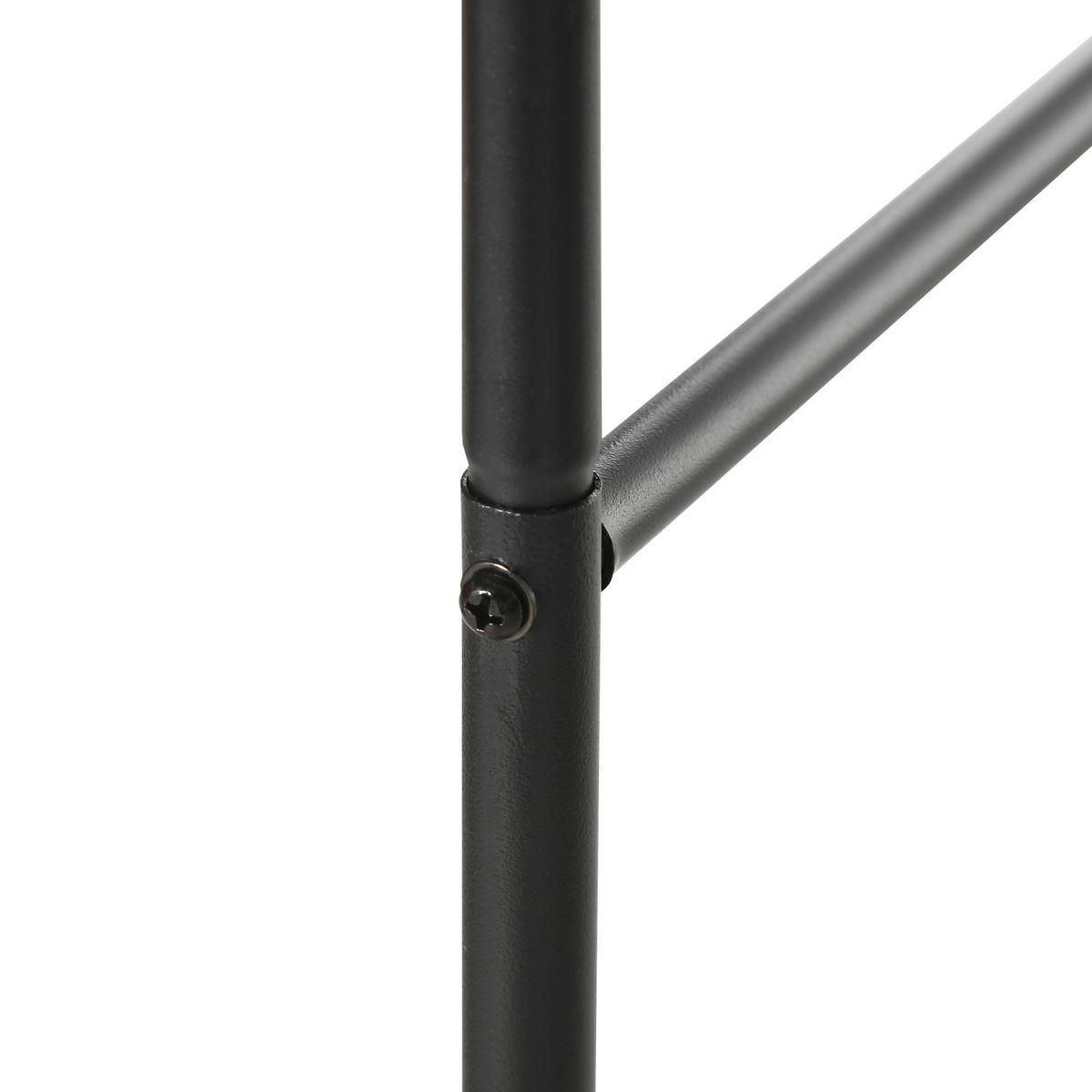 ROSENBOGEN, Metall, Schwarz - Schwarz, Metall (40/240/140cm) - Outsunny