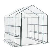 GEWÄCHSHAUS Grünau - Transparent, Kunststoff (200/220/200cm) - [en.casa]