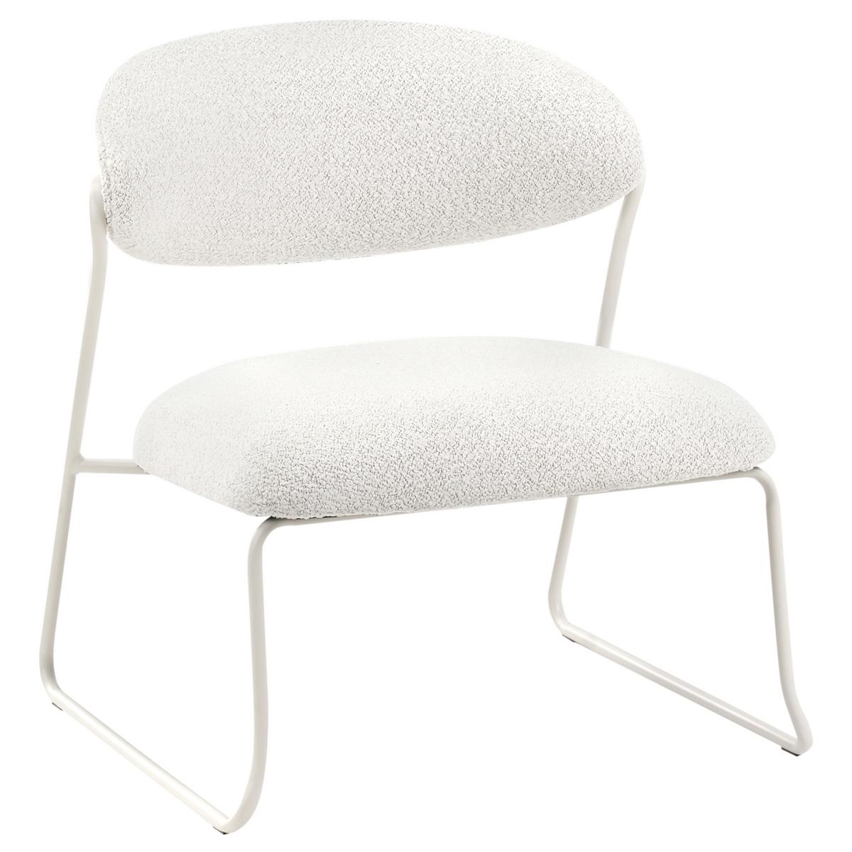 SESSEL 2er-Set Cremeweiß Kolsva - Weiß, Textil (64/71/61cm) - Beliani