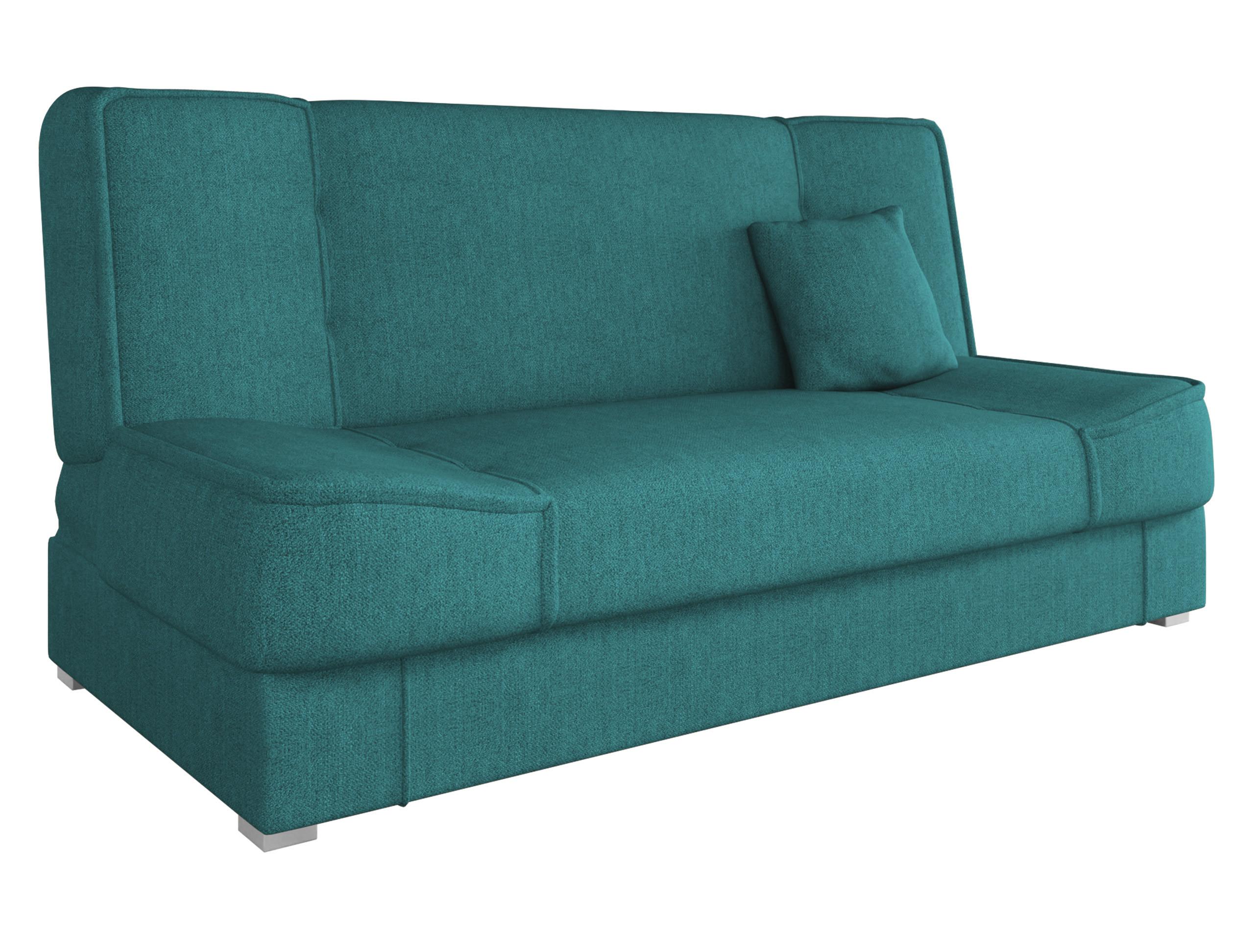 SCHLAFSOFA Gabi - Türkis/Silberfarben, Holz/Kunststoff (175/80/80cm) - MIRJAN24