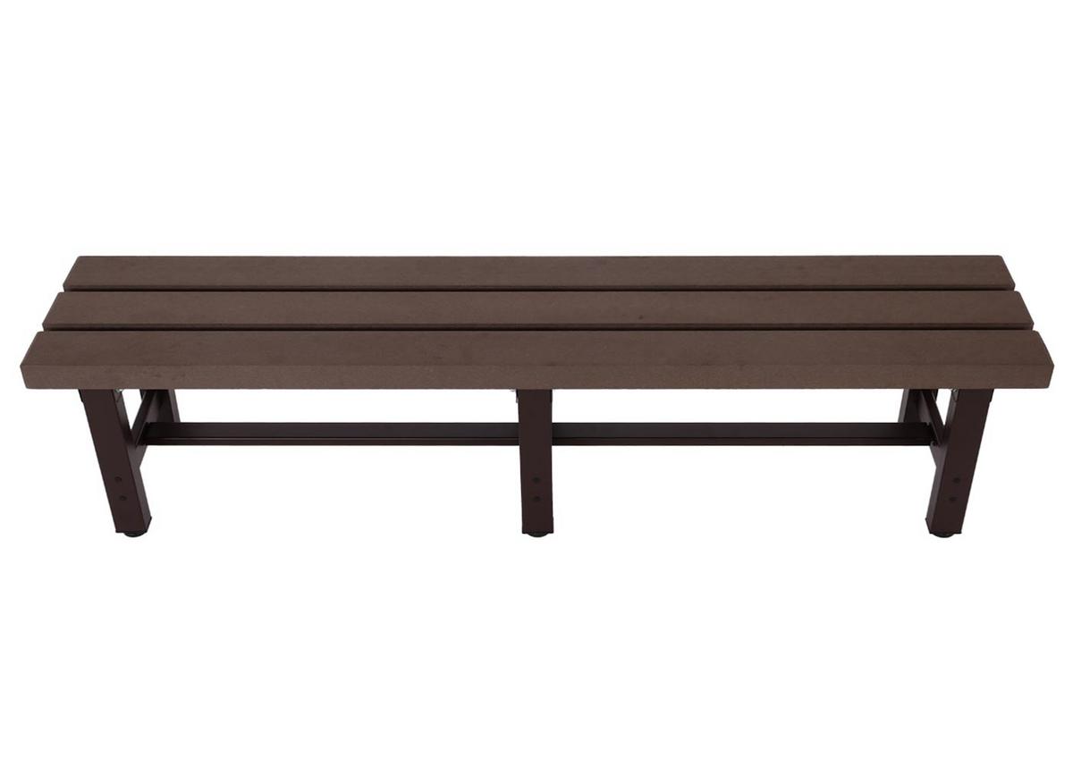 ALU GARTENBANK Braun - Braun, Metall (180/40/34cm) - MCW