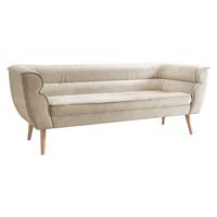 SOFA Bal 3 - Beige/Naturfarben, Holz/Textil (182/75/74cm) - MIRJAN24