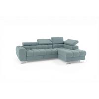 ECKSOFA Bastien Mit Schlaffunktion - Türkis, Holzwerkstoff/Textil (260/170cm) - Fun Möbel