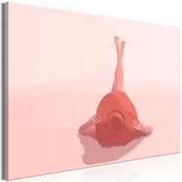 KUNSTDRUCK Rosa 90/60 cm - Pink, Textil (90/60cm) - KUNSTLOFT