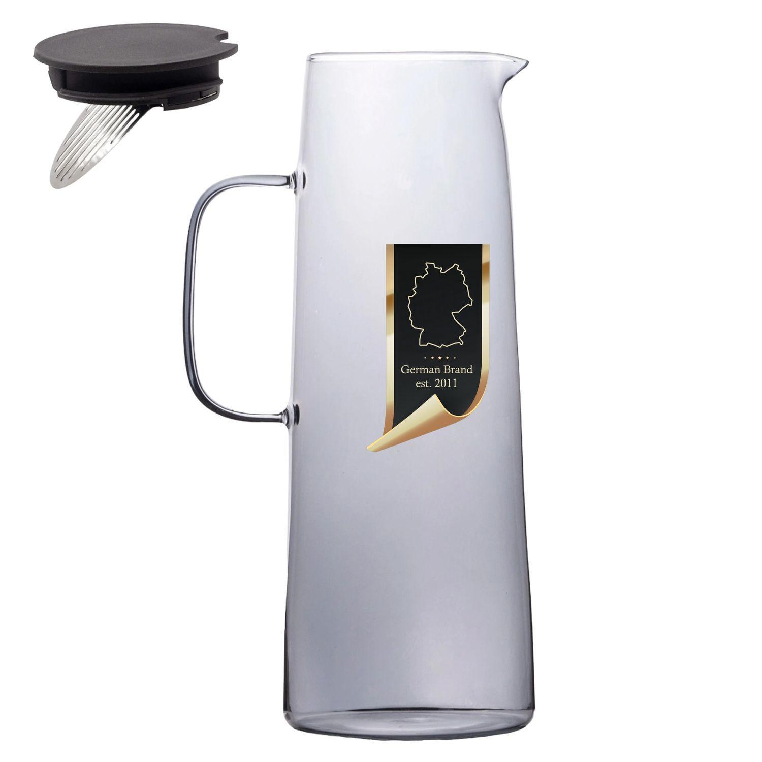 KARAFFE 1.4 Liter - Grau, Glas (1.7L) - Intirilife