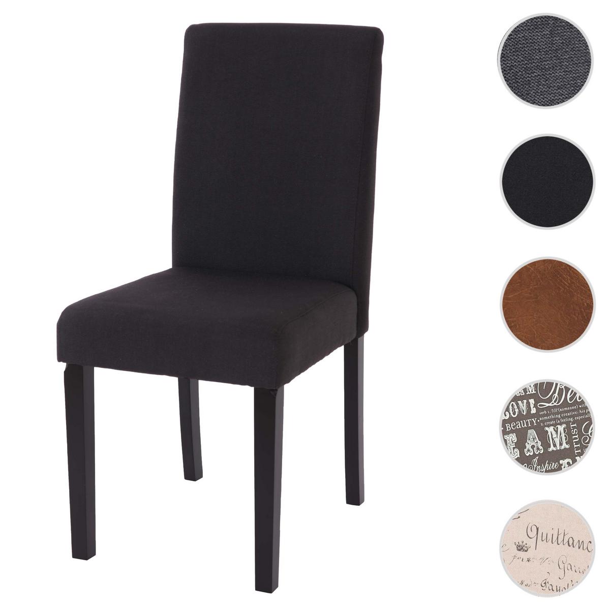 ESSZIMMERSTUHL Schwarz - Schwarz, Textil (43/90/56cm) - MCW