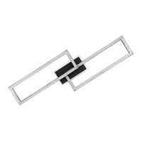 LED-DECKENLEUCHTE Gregor 80/26/8 cm - Schwarz, Metall (80/26/8cm) - Nettlife