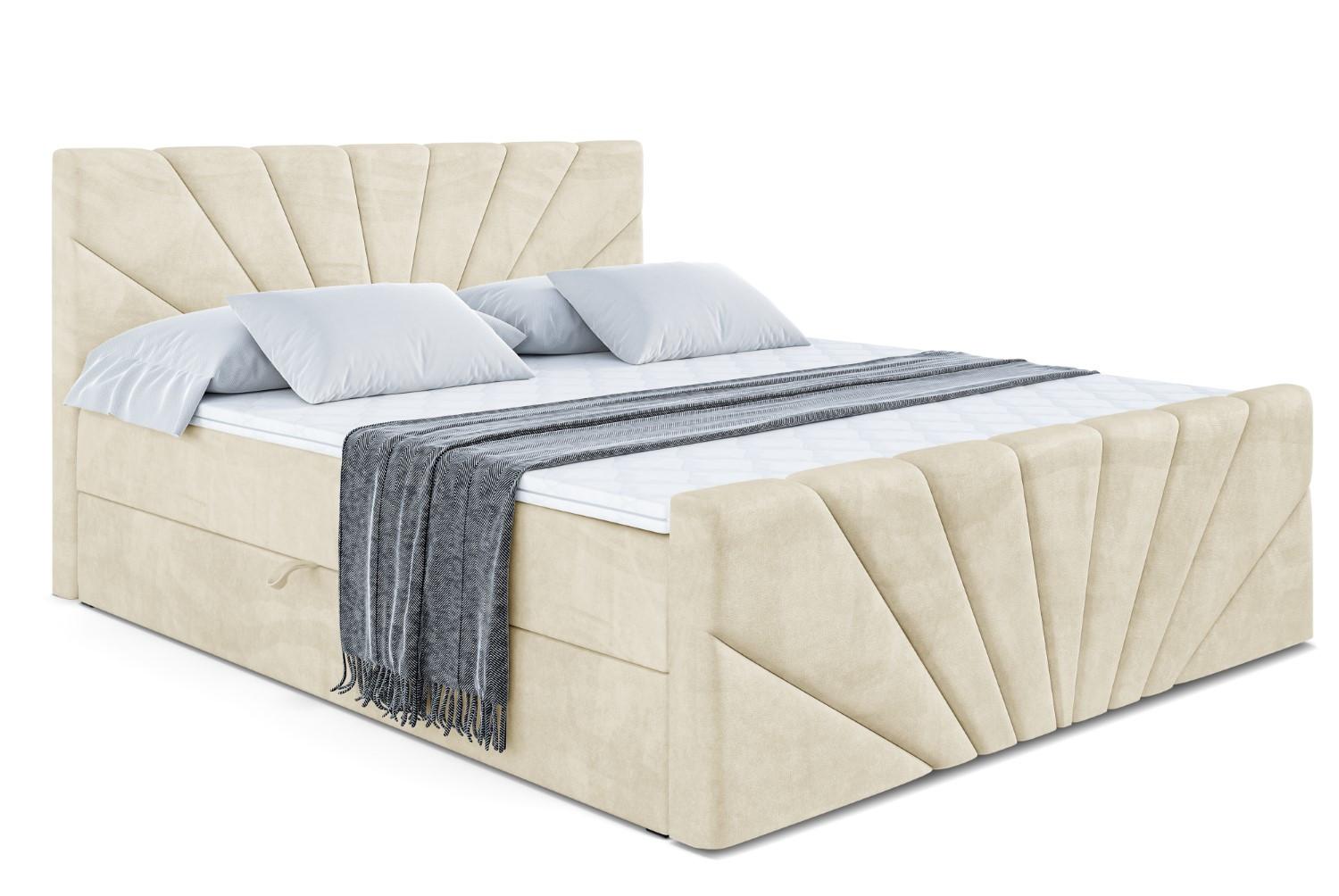 BOXBETT MILTIO-Z - 120x200 cm - H3 - Beige - Beige, Holzwerkstoff (120/200cm) - ALTDECOR