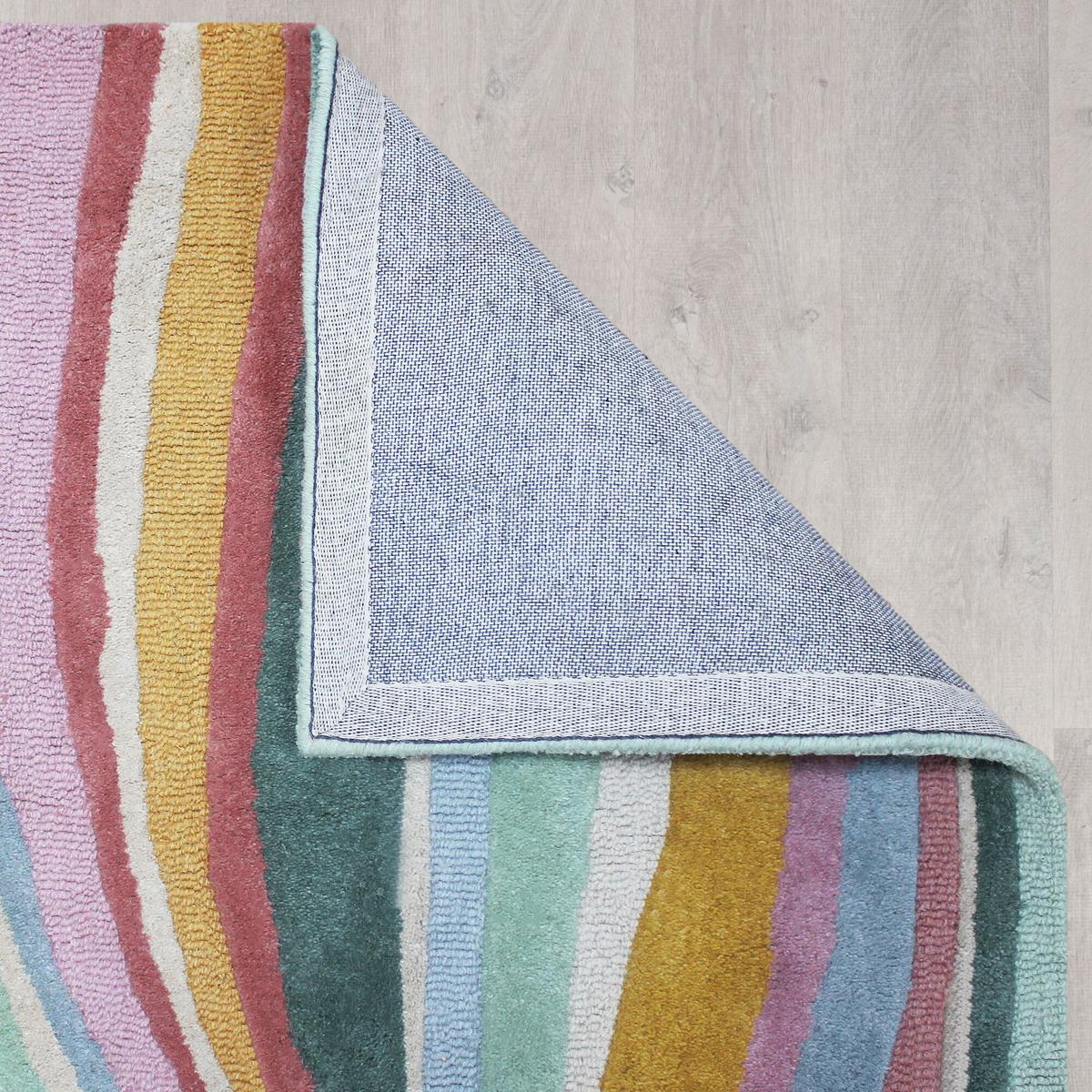 WOLLTEPPICH DERWENT, abstrakt, Grün-Bunt, 160 x 230 cm - Multicolor, Textil (230/160cm) - KADIMA DESIGN