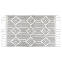 VINTAGE-OUTDOOR TEPPICH Tabiat 200/140 cm - Weiß, Kunststoff (140/200cm) - Beliani