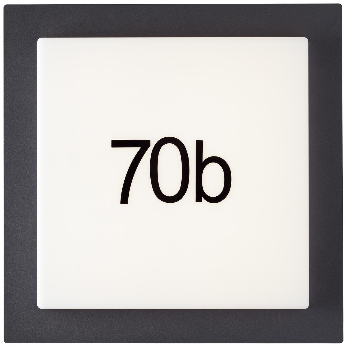 AUSSENWANDLEUCHTE Sten G96503/75 - Schwarz, Metall (30/30/5.8cm) - Brilliant