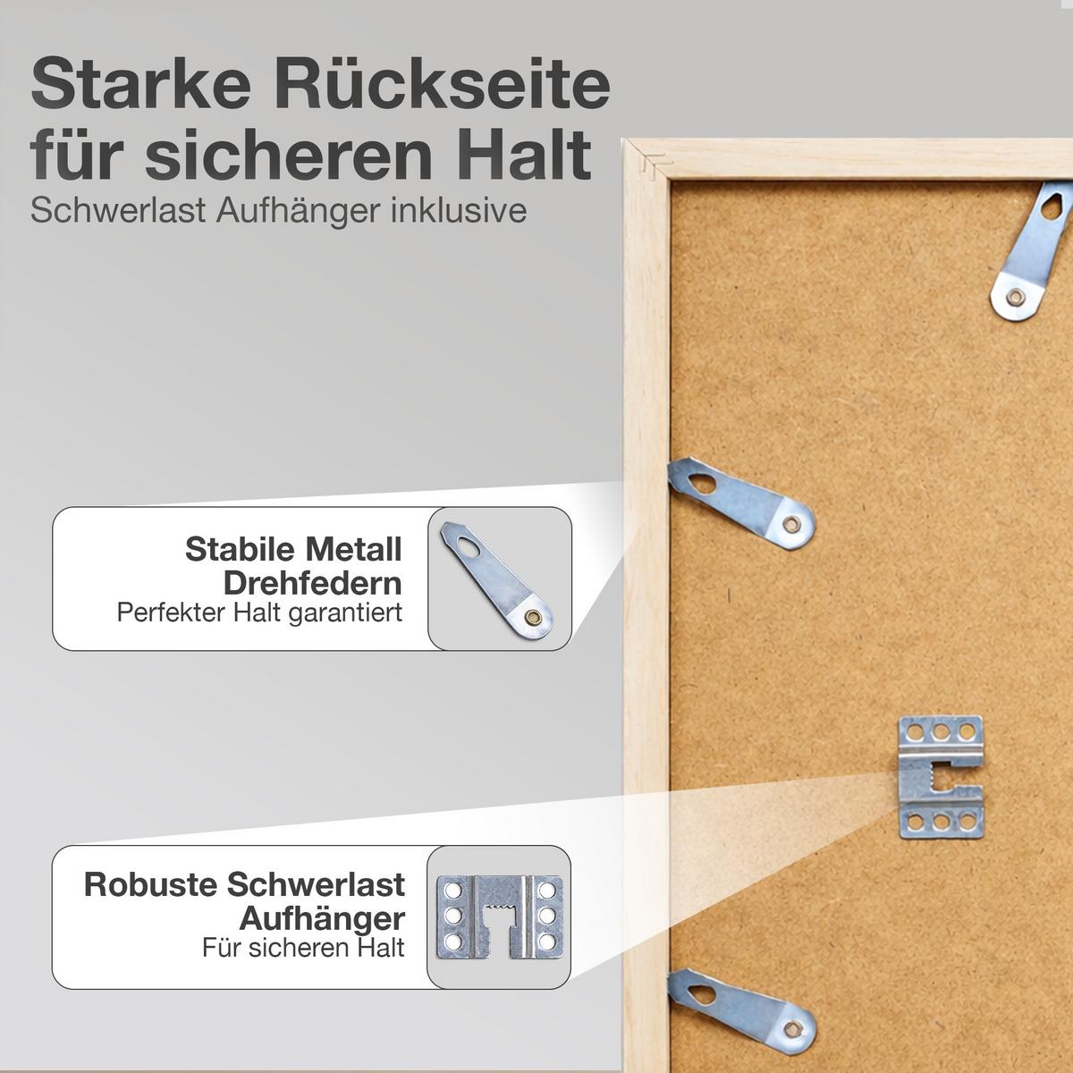 SCHALLPLATTEN BILDERRAHMEN 40/40 2er Set - Platinfarben, Holz (40/40cm) - K-Möbel