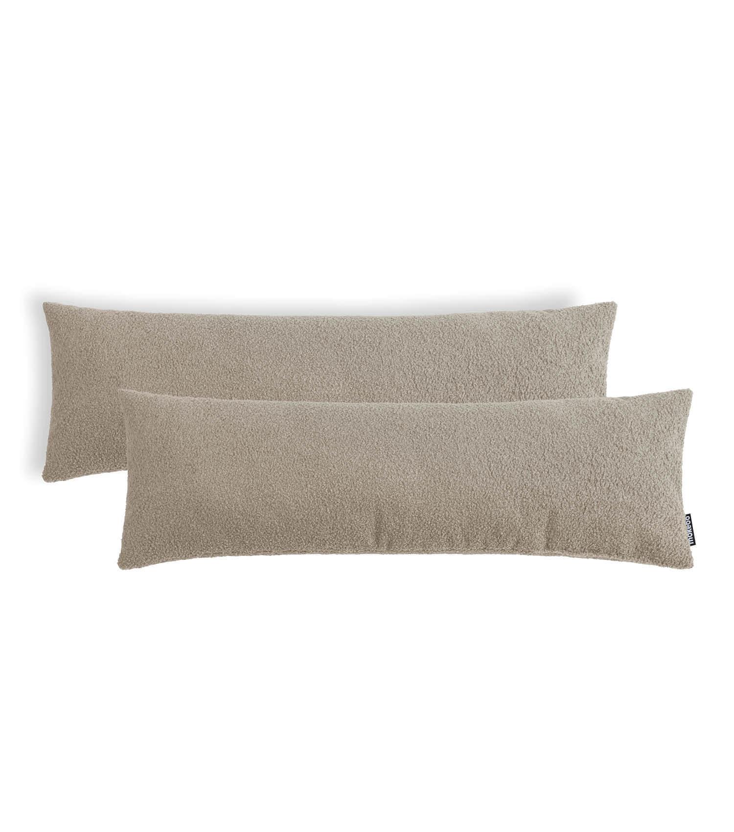SOFAKISSEN Line 2er-Set - Braun, Textil (25/87cm) - Mokebo