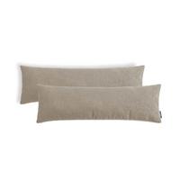 SOFAKISSEN Line 2er-Set - Braun, Textil (25/87cm) - Mokebo