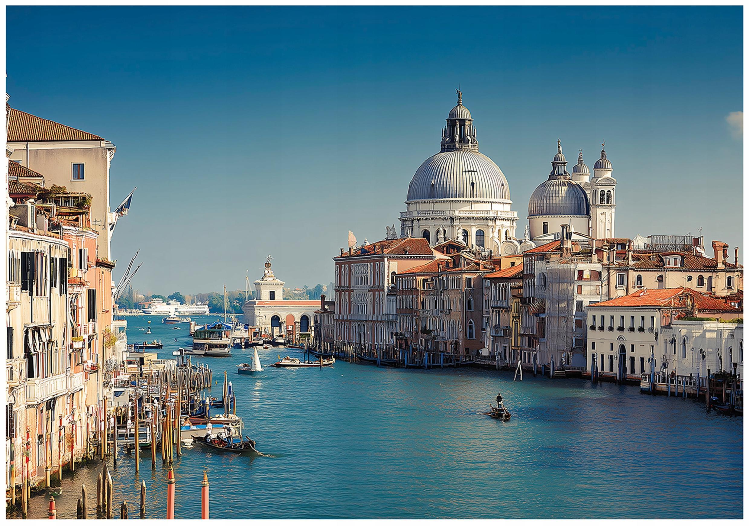 FOTOTAPETE Venedig Stadt Blau 300x210 cm - Multicolor, Papier (300/210cm) - Wallarena