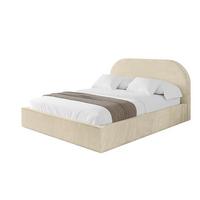 POLSTERBETT mit Bettkasten und Lattenrost, Boxbett ohne Matratze - TIVON 180x200 Beige - Ecru, Holzwerkstoff/Textil (180/200cm) - ALTDECOR