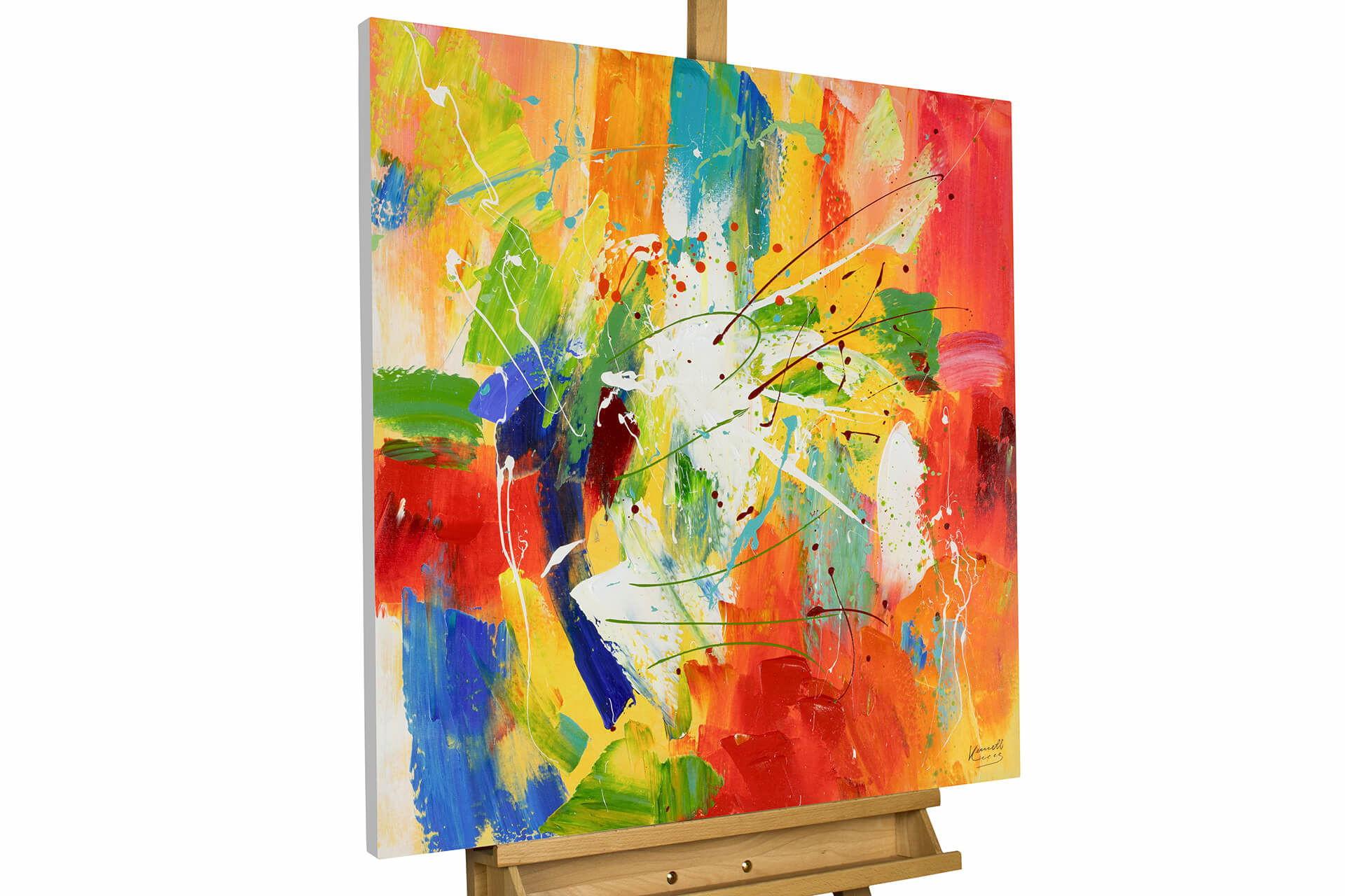LEINWANDBILD 80/80 cm - Multicolor, Textil (80/80cm) - KUNSTLOFT
