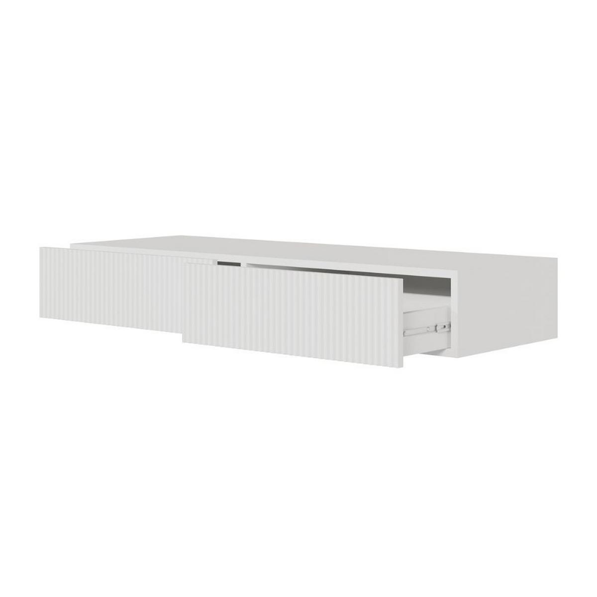SCHMINKTISCH Veldio Weiß 110 cm - Weiß, Holzwerkstoff (110/16/40cm) - Selsey