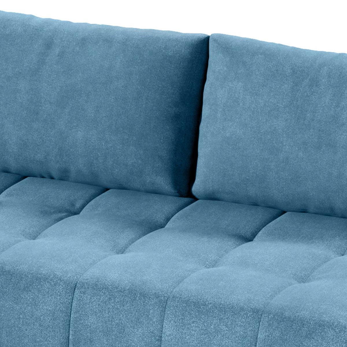 ECKSOFA Jonas 4 Sitzplätze Blau - Blau, Holzwerkstoff (265/185cm) - Petits-meubles