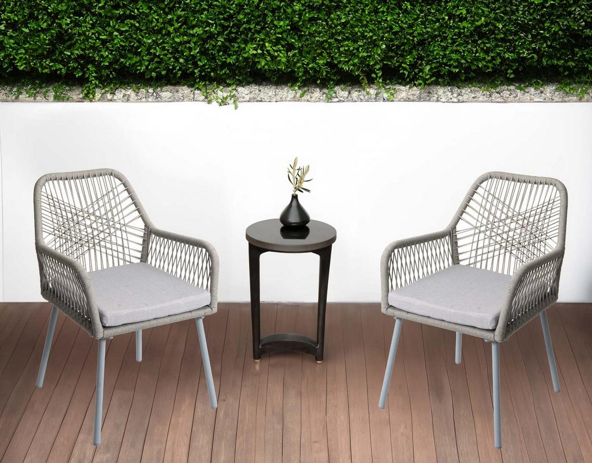 GARTENSTUHL Grau - Grau, Textil (54/81/62cm) - MCW