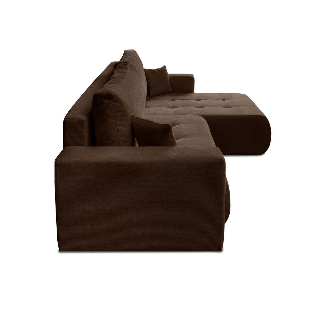 ECKSOFA CLOUD II XL mit Schlaffunktion Vibe 26 - Braun, Textil (280/152cm) - Lookway