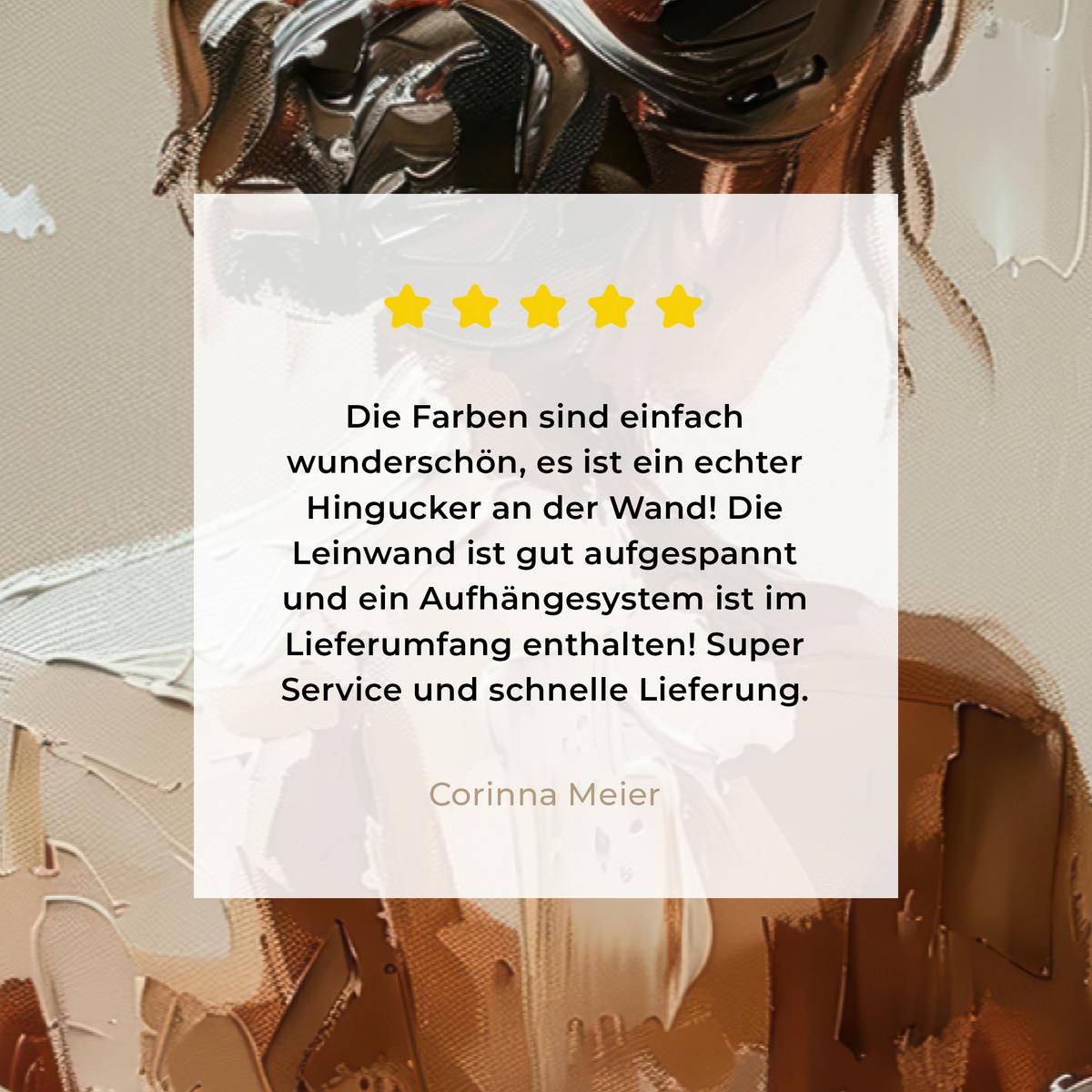 LEINWANDBILD Frau - Farbe - Abstrakt - Beige - Modern Groß 140x90 cm - Sandfarben, Textil (140/90cm) - MuchoWow
