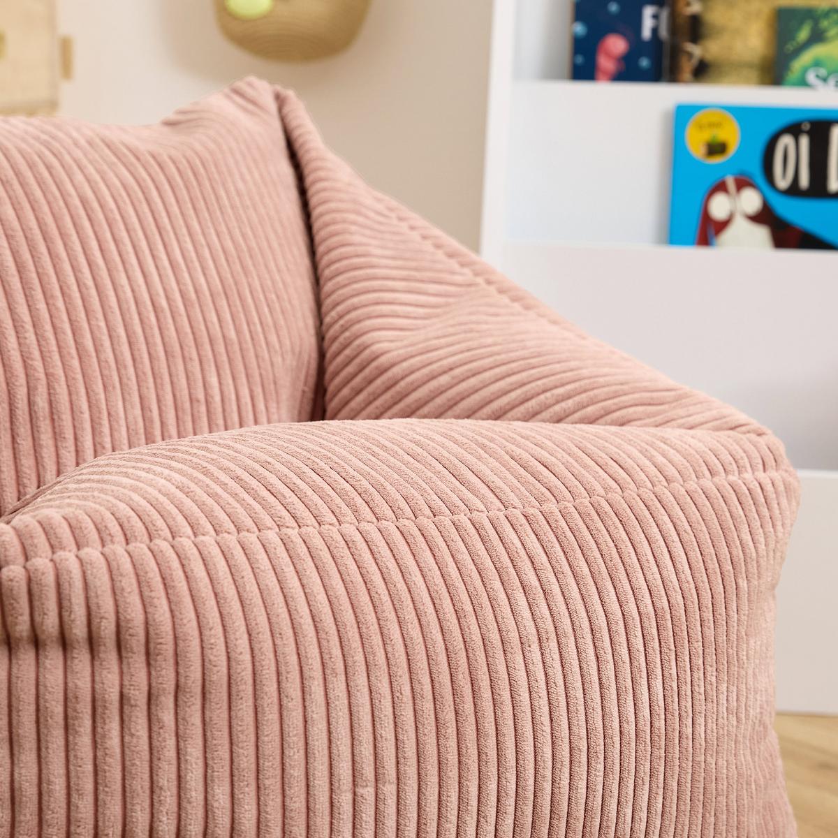SITZSACK Flauschig für Kinder 2-tlg. - Pink, Textil (55/44/55cm) - icon