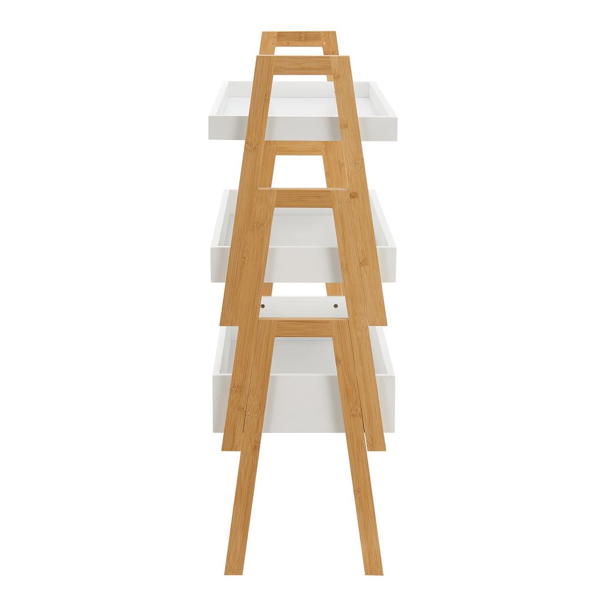 STAPELREGAL Hitra - Naturfarben/Weiß, Holz (65/85/30cm) - [en.casa]